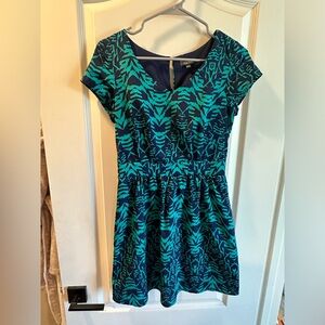 Lily rose green and navy dress